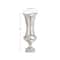 21&#x22; Silver Aluminum Traditional Vase